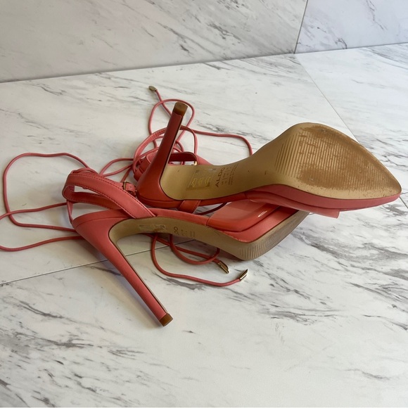 Aldo Docilla Coral Strappy Stiletto Platform Heeled Sandal SZ 10 - Picture 7 of 7